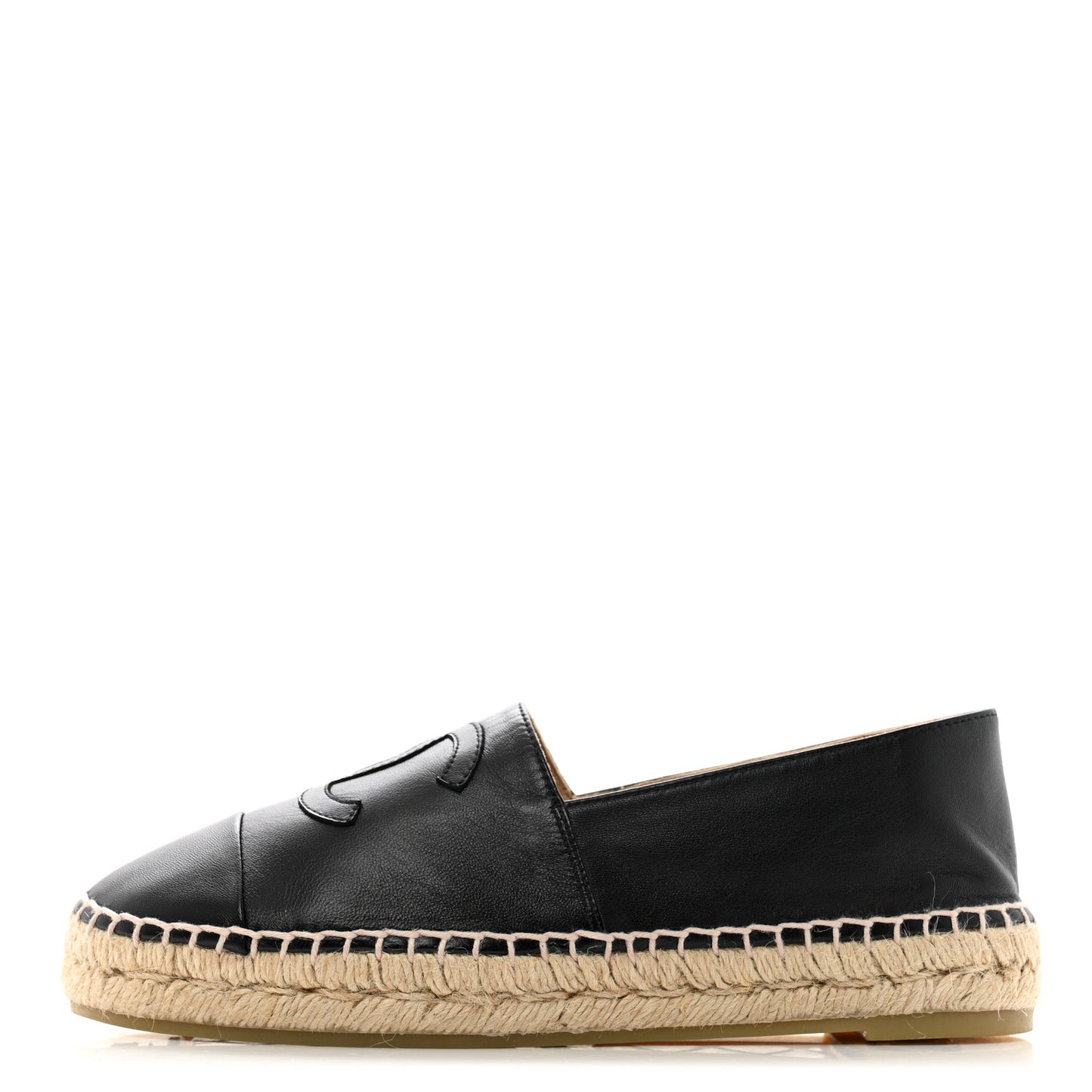 Lambskin CC Espadrilles 37 Black