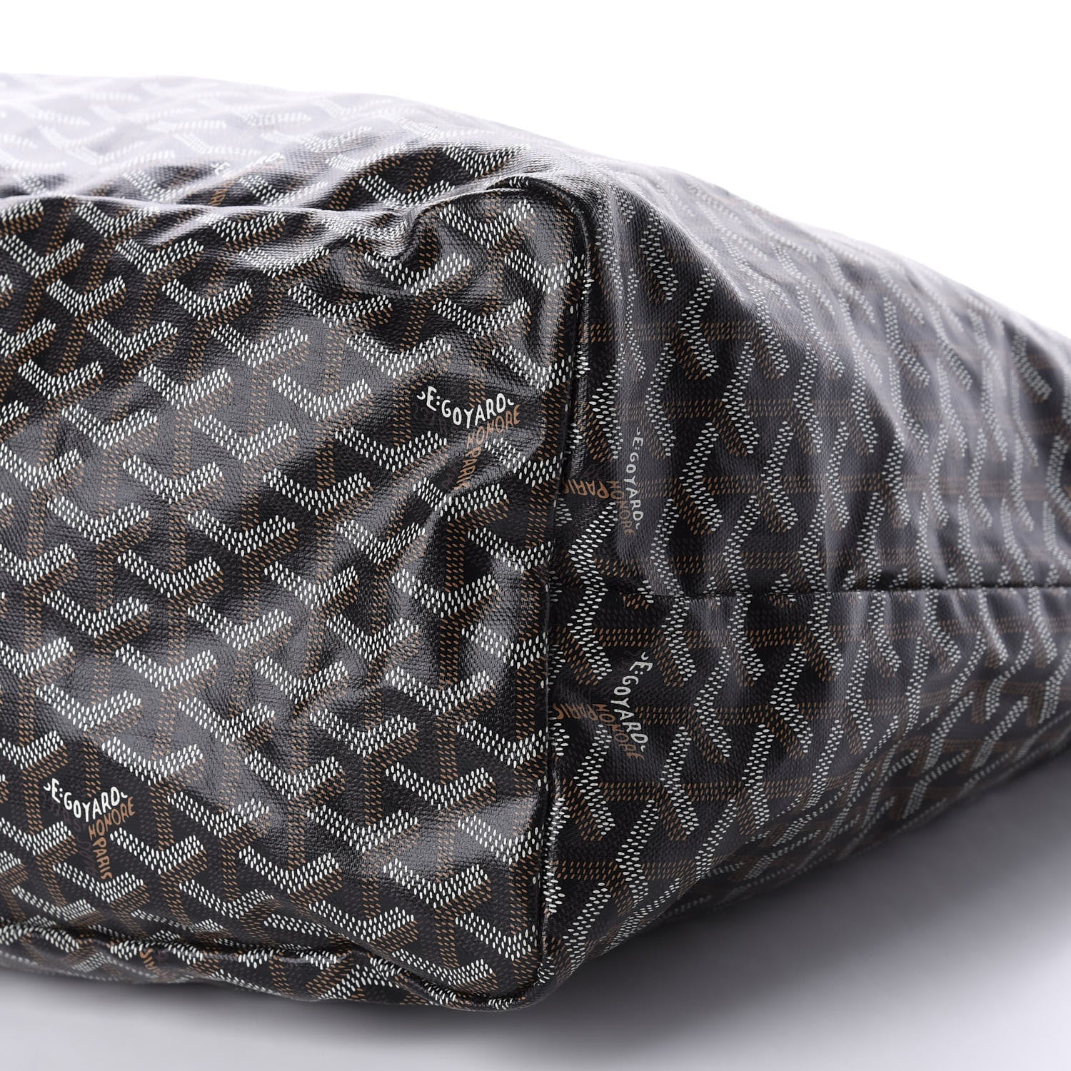 Goyard Goyardine Saint Louis GM Black Gold 7 of 9