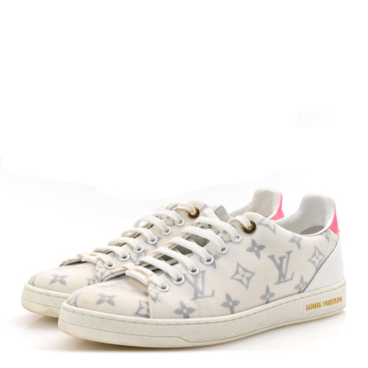 Louis Vuitton Technical Fabric Calfskin Monogram Frontrow Sneakers 39 Pink 4 of 10