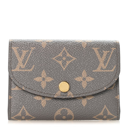Louis Vuitton Monogram Rosalie Coin Purse Trianon Gray 1 of 8