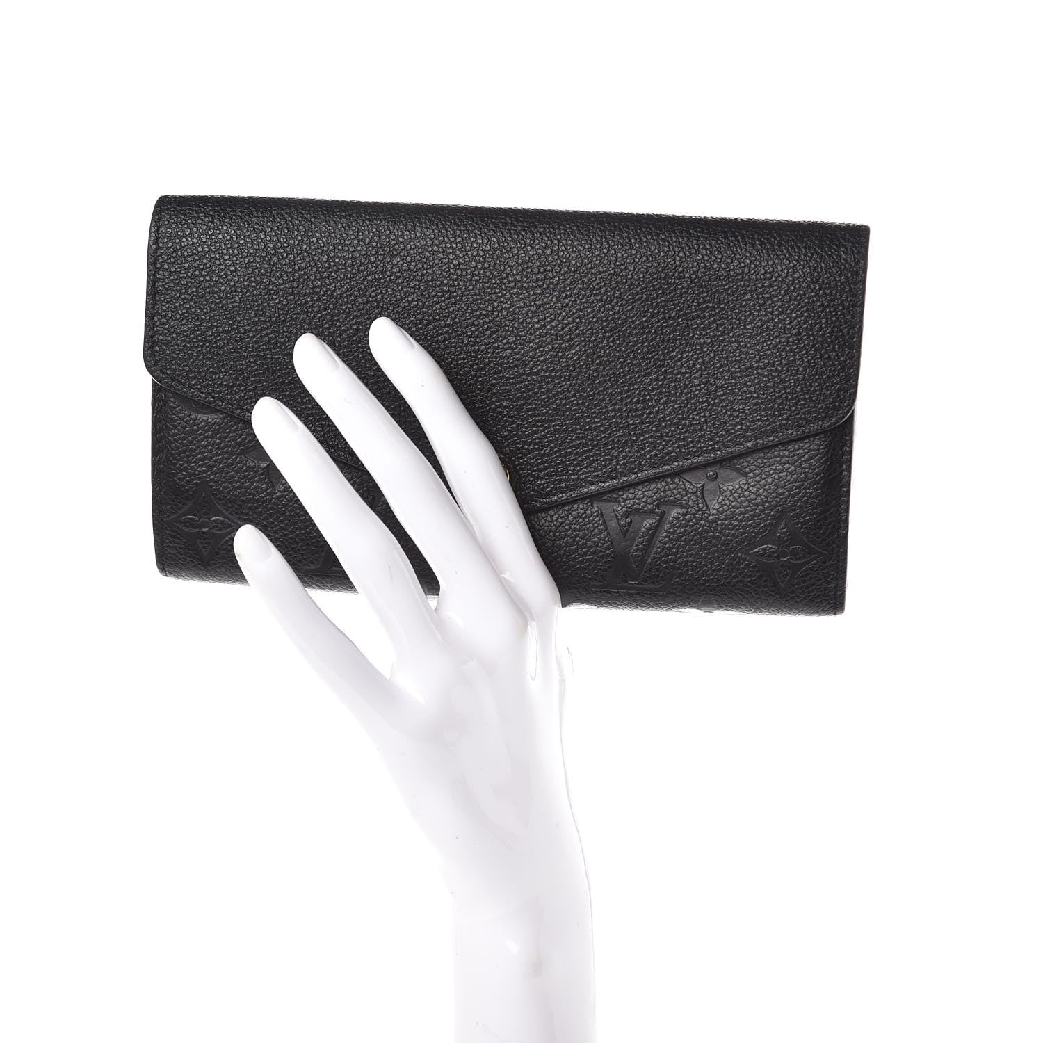 Louis Vuitton Empreinte Sarah Wallet NM Black 2 of 7