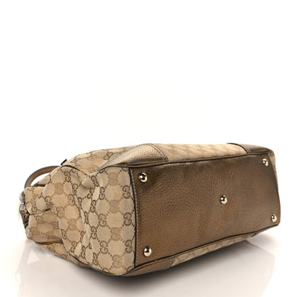 Gucci Monogram Medium Princy Tote Gold 4 of 11