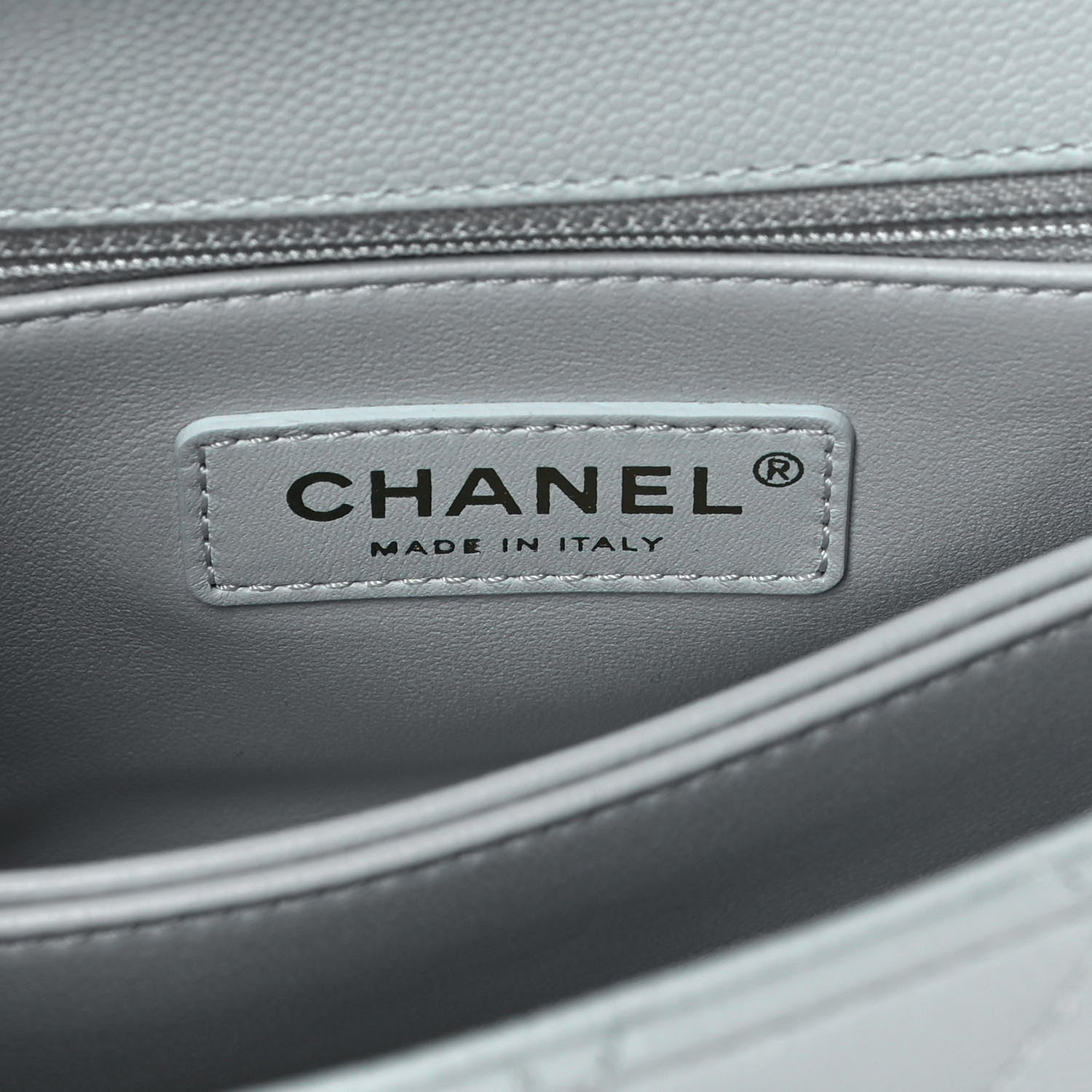 Chanel Caviar Quilted Mini Coco Handle Flap Light Blue 6 of 13