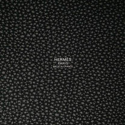 Hermes Taurillon Clemence Monochrome Picotin Lock 22 MM Black 6 of 11