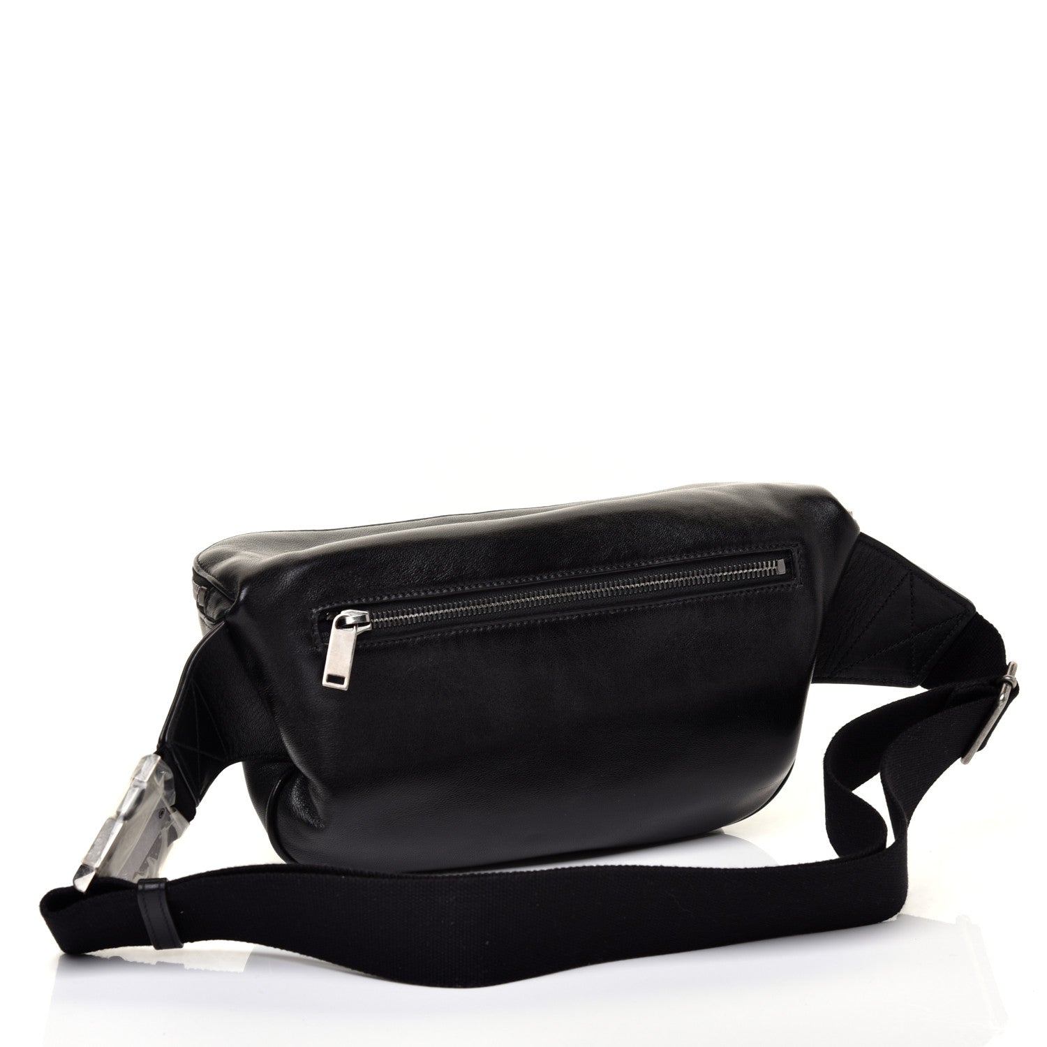 Saint Laurent Lambskin Subway Belt Bag Black 3 of 11