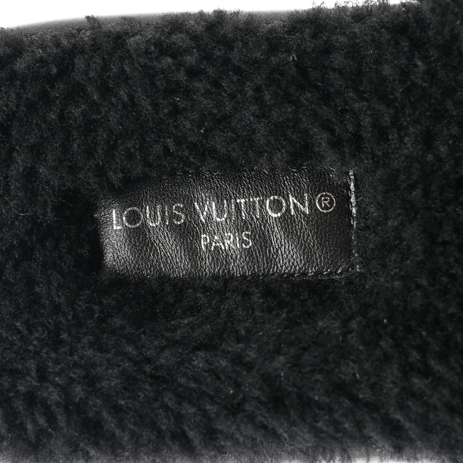 Louis Vuitton Shearling Magnetic Flat Mule 38 Black 7 of 8