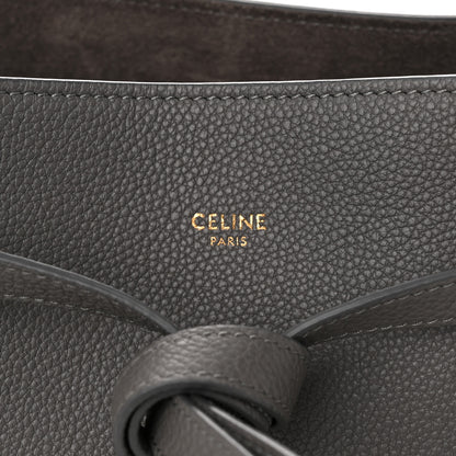 Celine Soft Grained Calfskin Small Belt Cabas Phantom Medium Grey 6 of 11
