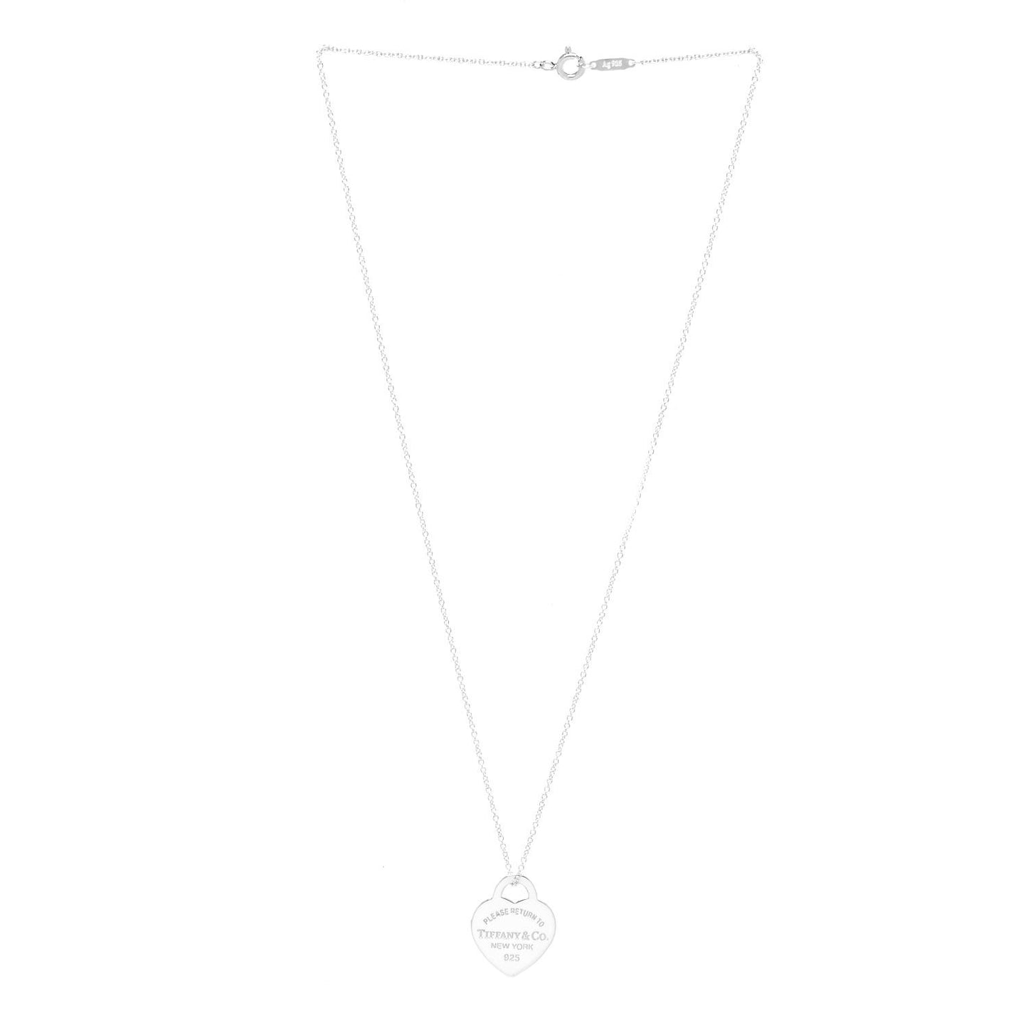 Sterling Silver Small Return to Tiffany Heart Pendant Necklace