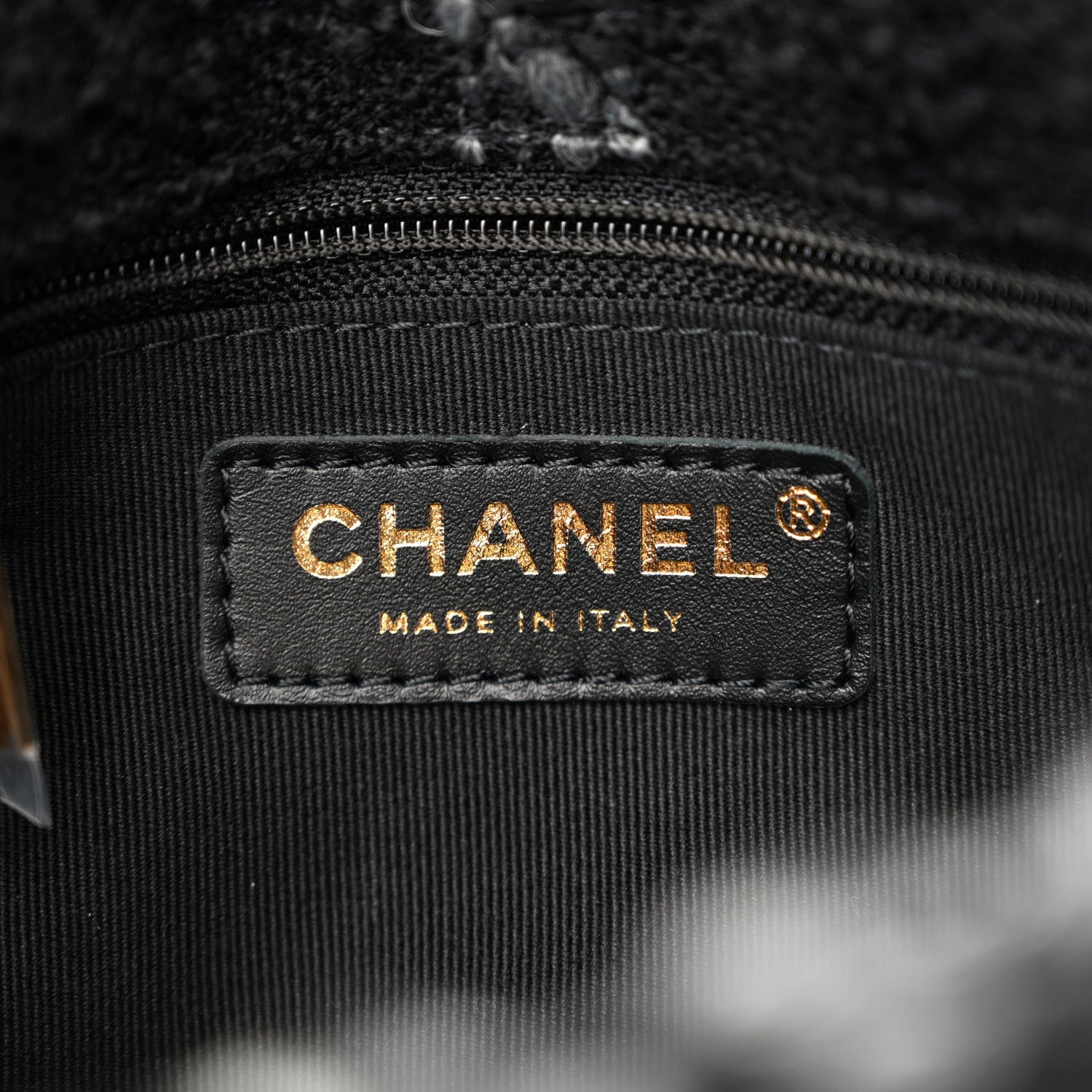 Chanel Wool Tweed Quilted Small Elegant Chain Flap Black Grey 6 of 10