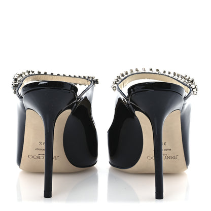 Jimmy Choo Patent Crystal Bing 100 Pumps 36 Black 39.5 Black 6 of 11