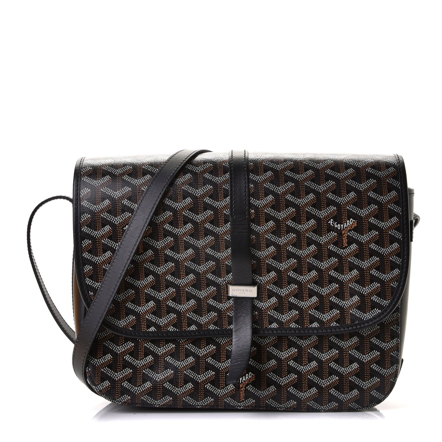 Goyard Goyardine Belvedere II MM Messenger Bag Black 1 of 8