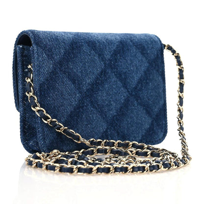 Chanel Denim Printed Belt Bag Dark Blue 3 of 11