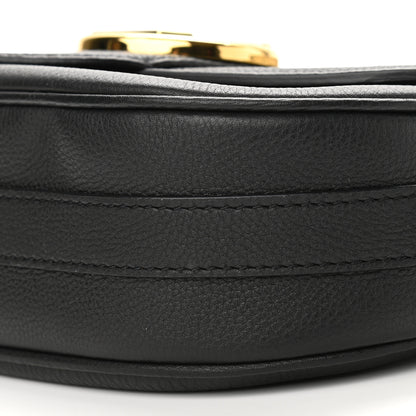 Louis Vuitton Grained Calfskin LV Pont 9 Soft MM Black 9 of 9