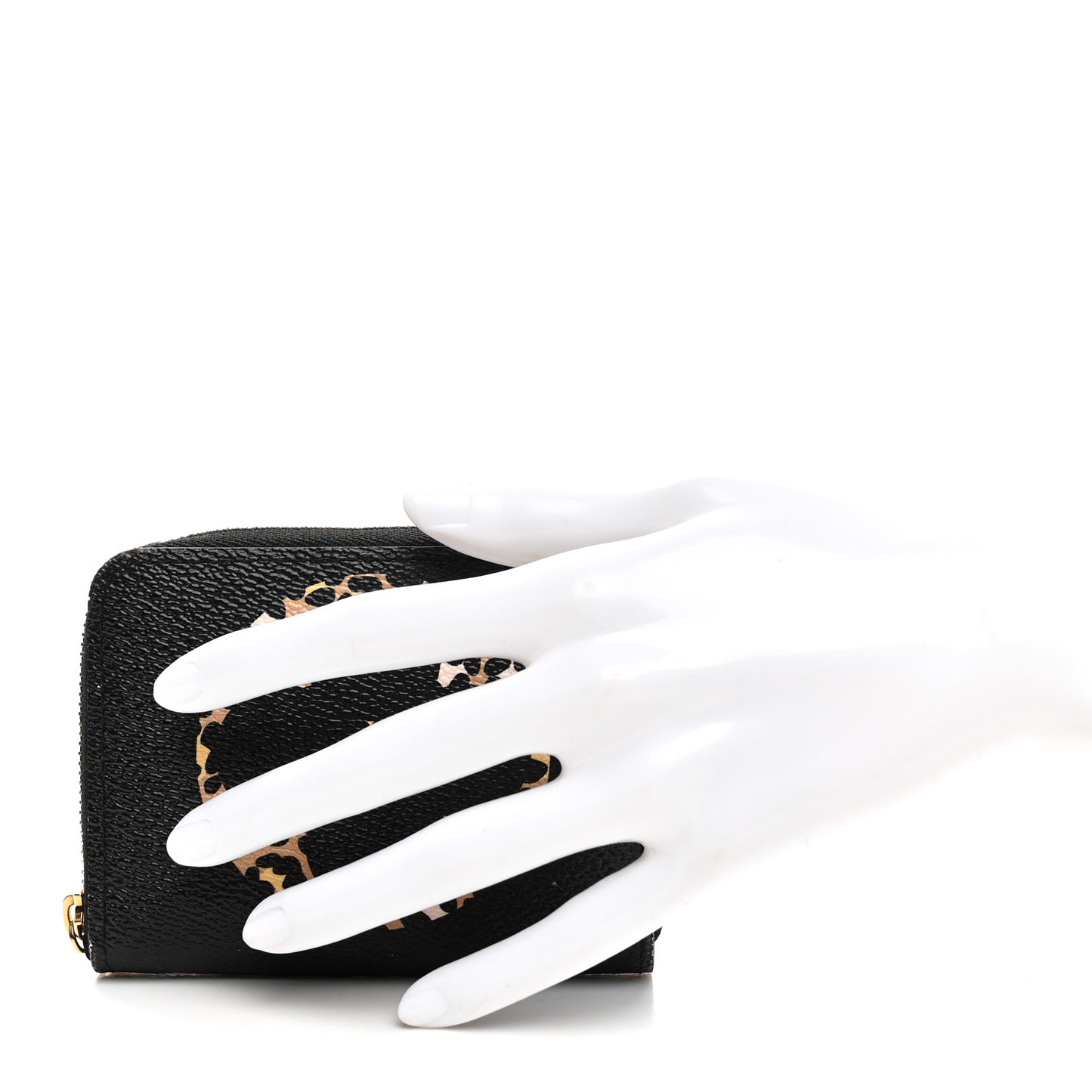 Monogram Giant Jungle Zippy Coin Purse Black