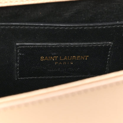 Saint Laurent Grain De Poudre Medium Monogram Kate Satchel Nude Powder 7 of 19