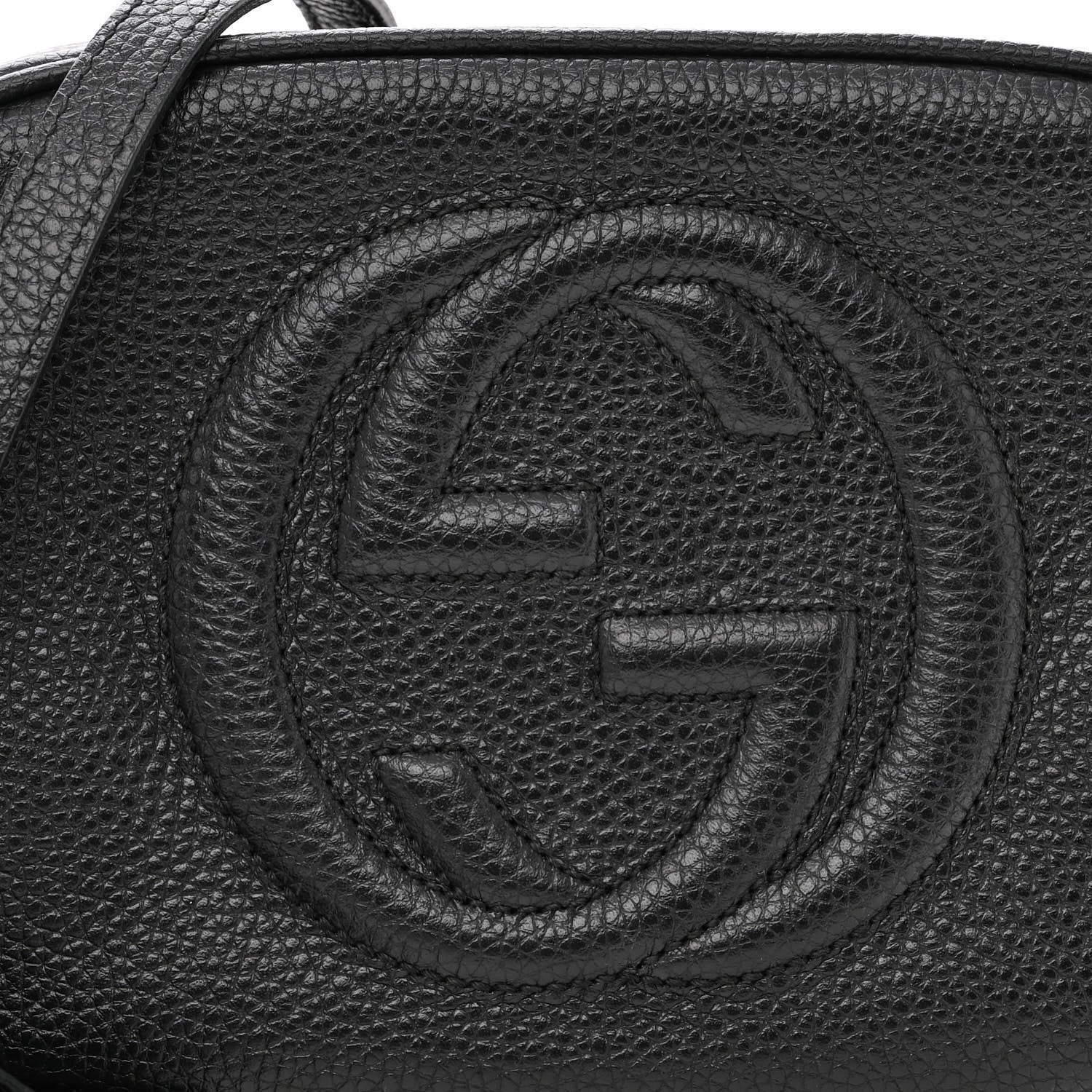 Gucci Pebbled Calfskin Small Soho Disco Bag Black 8 of 10