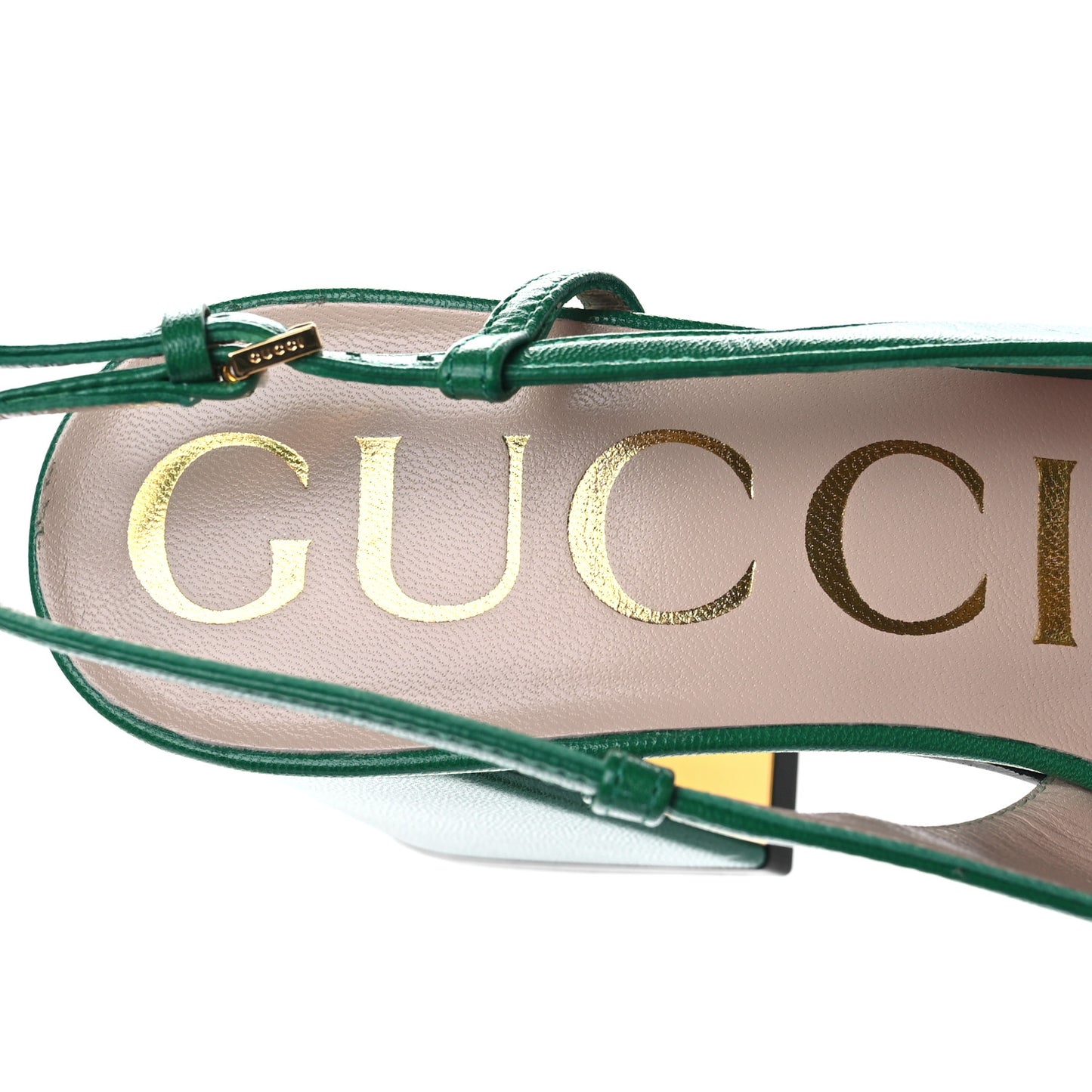 Malaga Kid Horsebit 75mm Slingback Pumps 36 New Shamarock