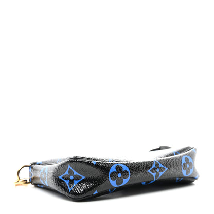 Louis Vuitton Colored Monogram Mini Pochette Accessories Blue Black 4 of 8