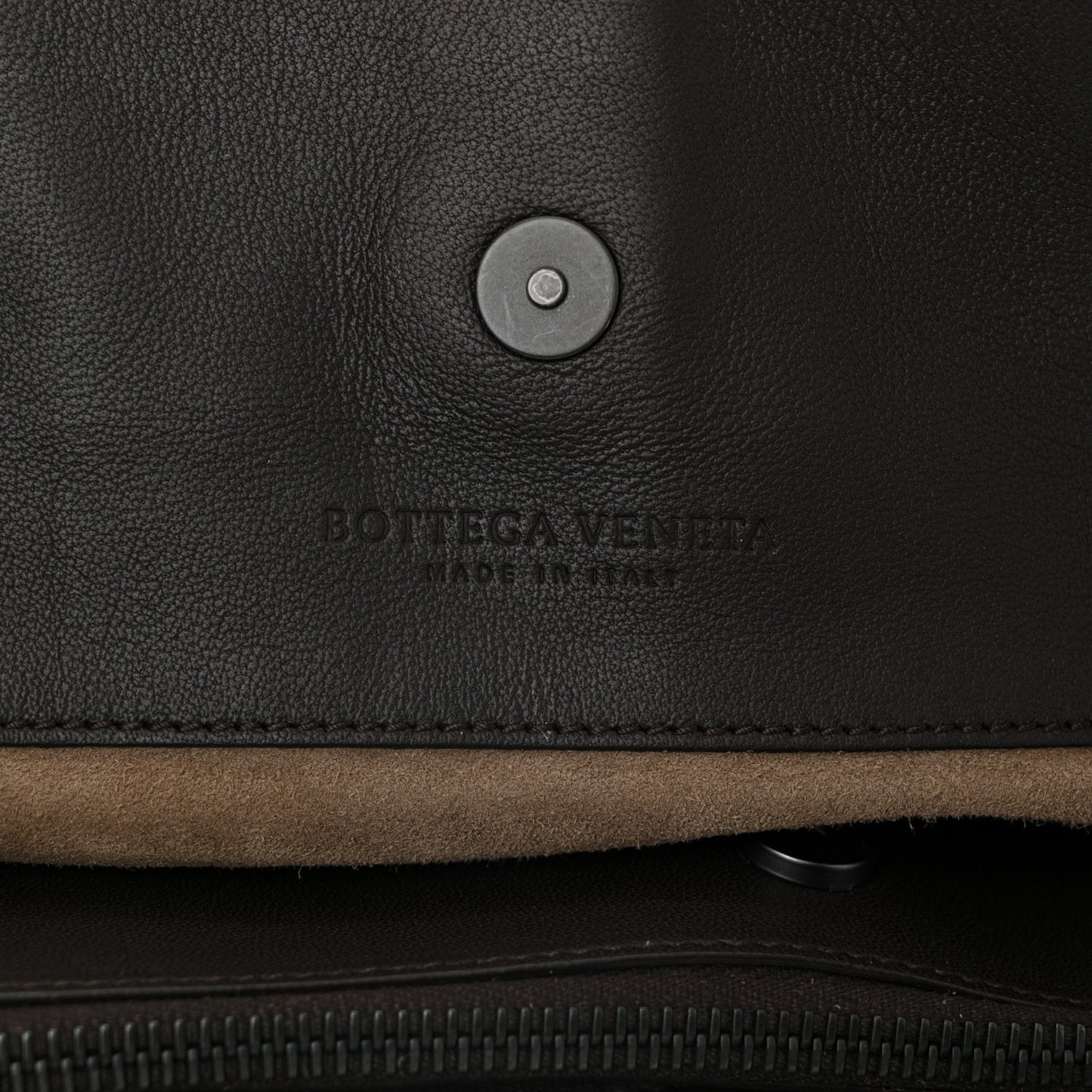Nappa Intrecciato Large Classic Chain Strap Tote Ebano
