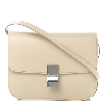 Celine Box Calfskin Medium Classic Box Flap Chalk 1 of 13