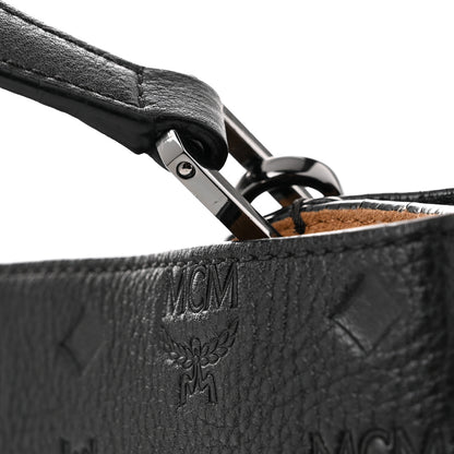 MCM Calfskin Ottomar Monogram Sarah Convertible Hobo Black 13 of 13