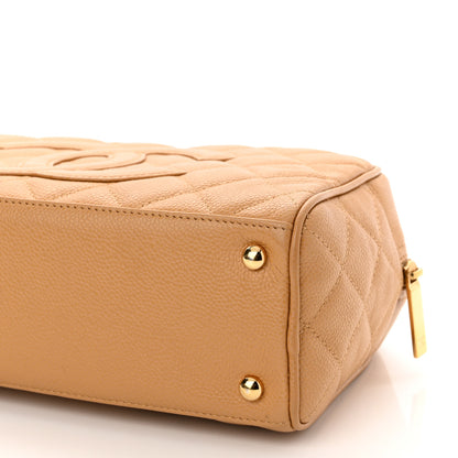 Chanel Caviar Quilted Small Bowler Beige 10 of 12