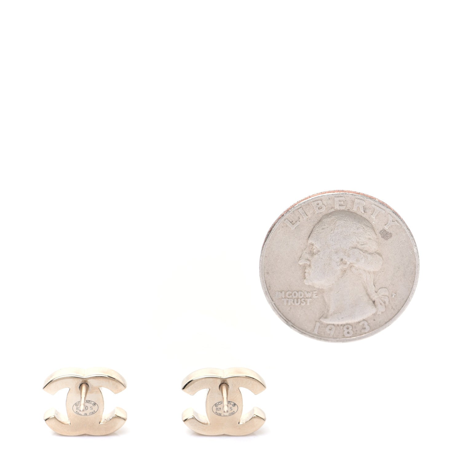Chanel Metal CC Turnlock Earrings Gold 2 of 6