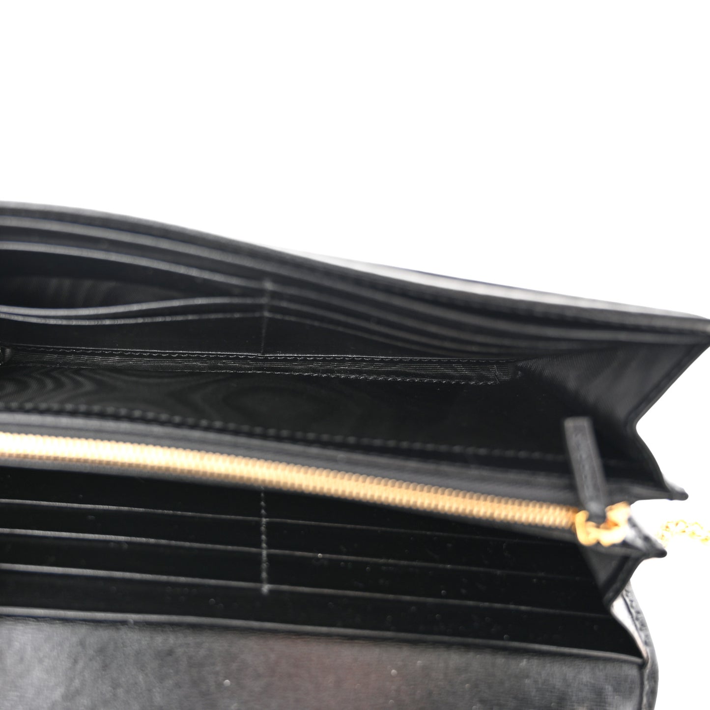 Calfskin Jackie 1961 Chain Wallet Black