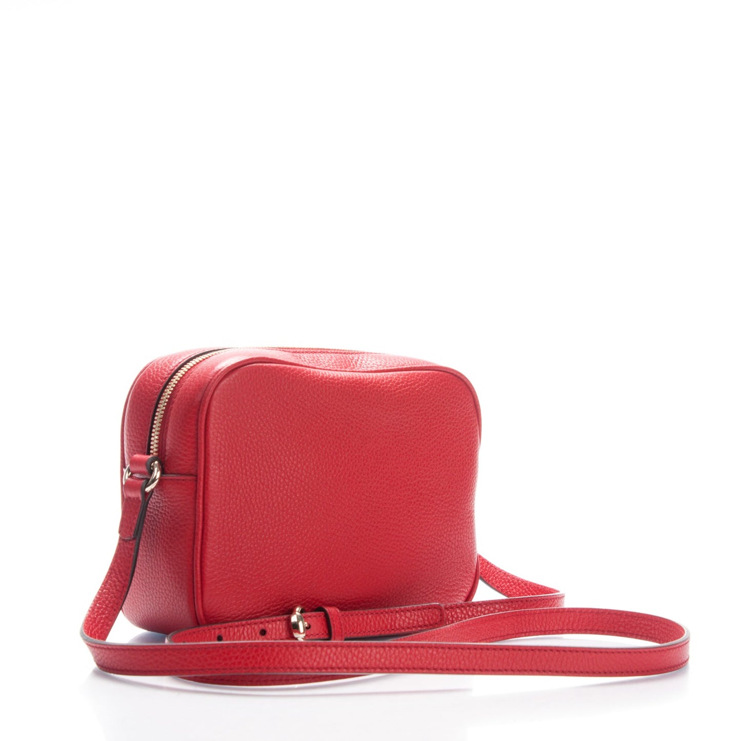 Pebbled Calfskin Small Soho Disco Bag Tabasco Red