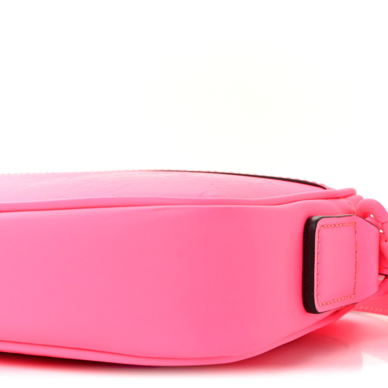 Gucci Rubber Effect Monogram GG Crossbody Bag Fluorescent Fuxia 9 of 10