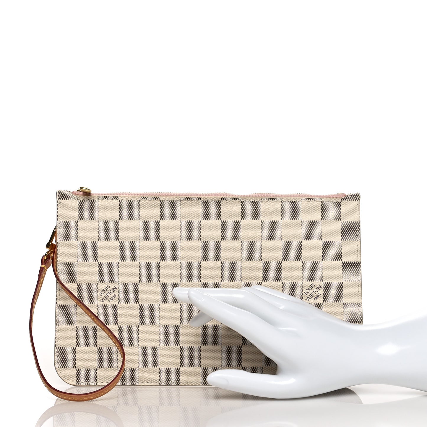 Damier Azur Neverfull MM GM Pochette Rose Ballerine