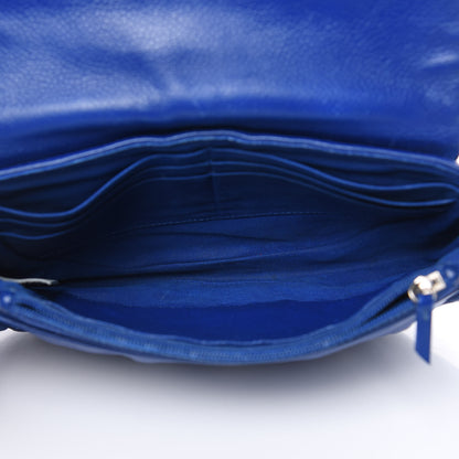 Chanel Caviar Half Moon Wallet On Chain WOC Blue 5 of 16