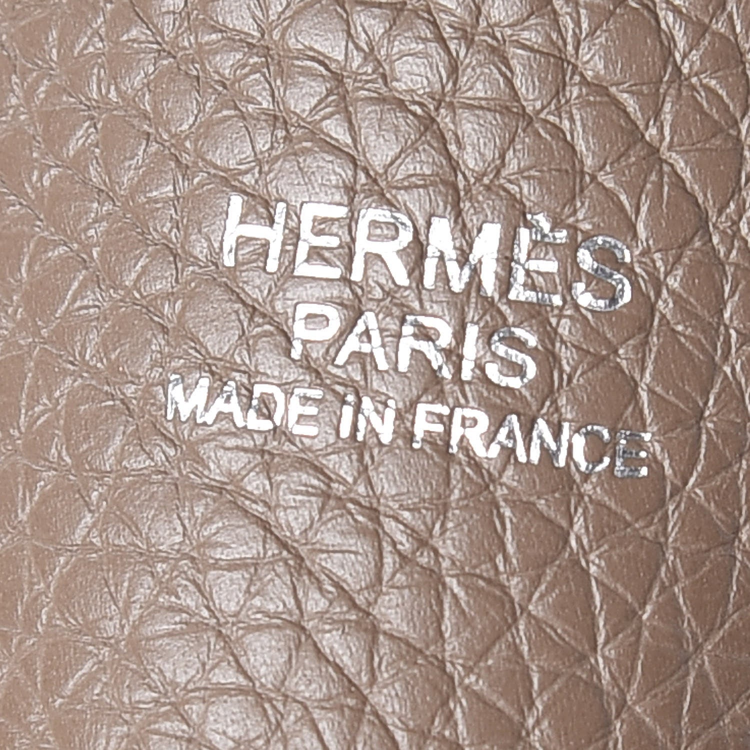 Hermes Taurillon Clemence Evelyne III GM Etoupe 8 of 10