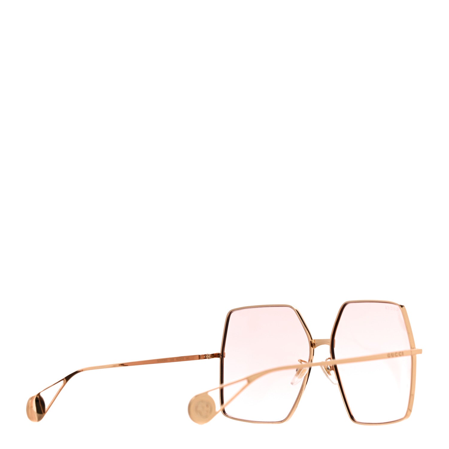 Gucci Square Frame GG0536S Sunglasses Gold 4 of 7