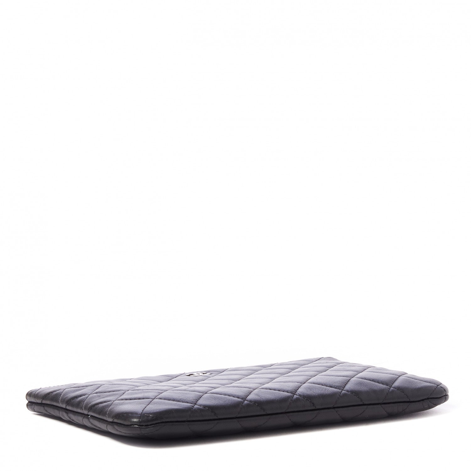 Chanel Lambskin Quilted Medium Cosmetic Case Black 3 of 8