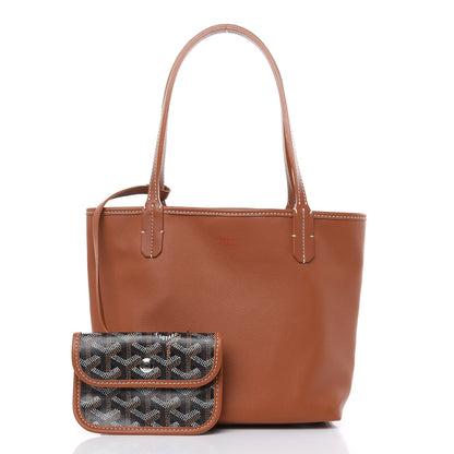 Goyard Goyardine Reversible Mini Anjou Black Gold 3 of 14