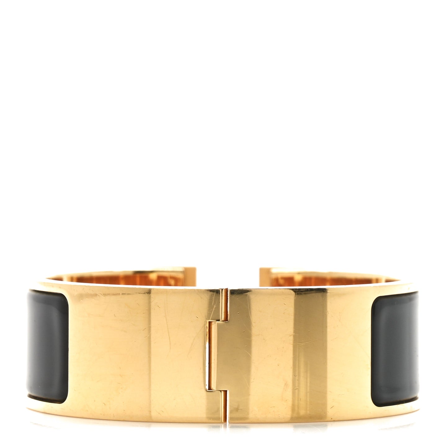 Enamel Wide Clic Clac H Bracelet PM Black