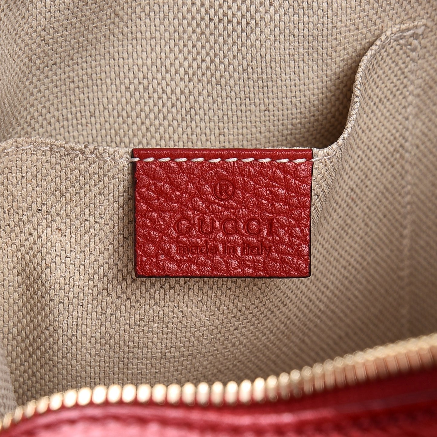 Pebbled Calfskin Small Soho Disco Bag Tabasco Red