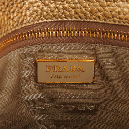 Prada Vitello Daino Shoulder Bag Platino 9 of 10