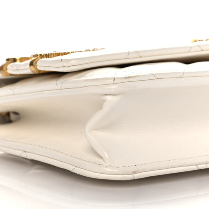 Chanel Lambskin Quilted Coco Clips Wallet On Chain WOC White 8 of 10
