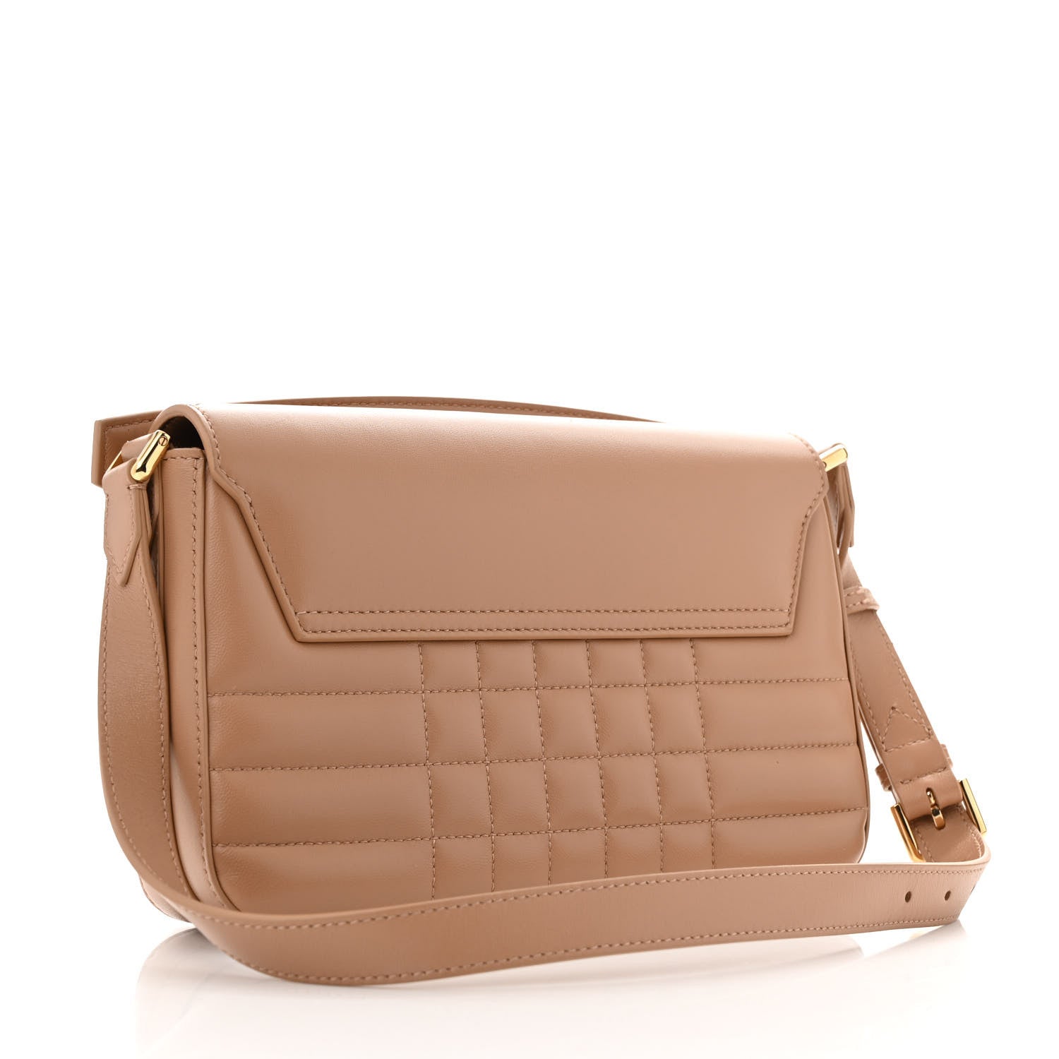 Burberry Lambskin Quilted Catherine Shoulder Bag Beige 3 of 10