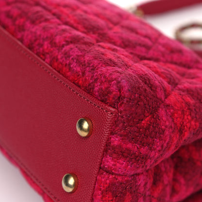 Chanel Tweed Mini Coco Handle Flap Red 9 of 9