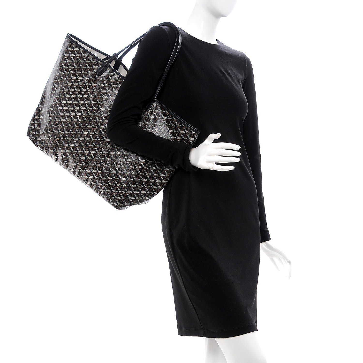 Goyard Goyardine Saint Louis GM Black 2 of 9