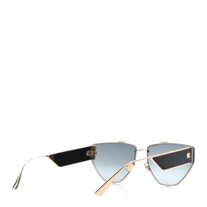 Christian Dior Clan 2 Aviator Sunglasses Black Gold 4 of 8