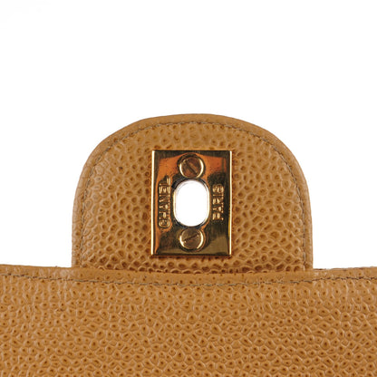 Chanel Caviar Quilted Jumbo Single Flap Beige 5 of 9