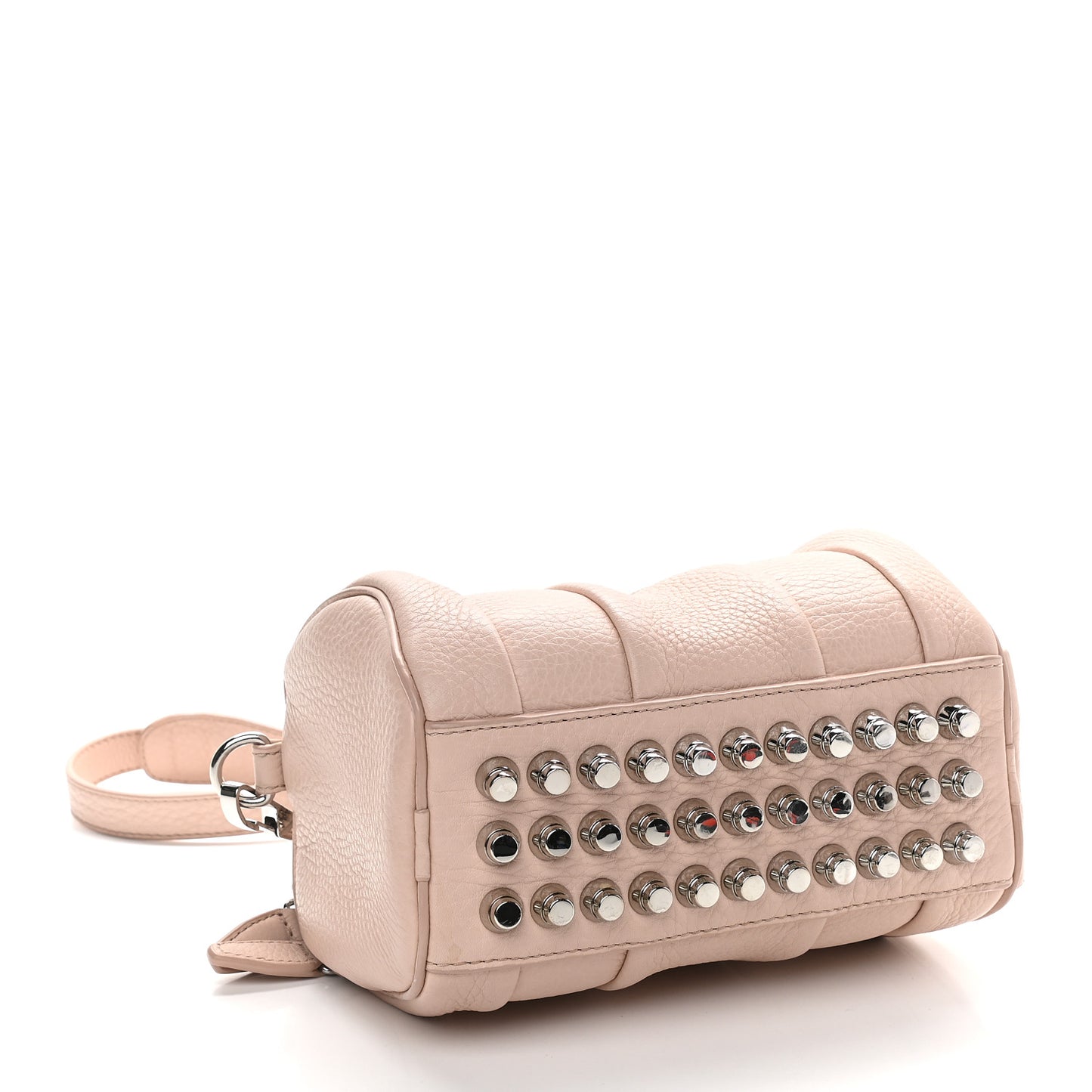 Pebbled Lambskin Mini Rockie Pink Rhodium Hardware