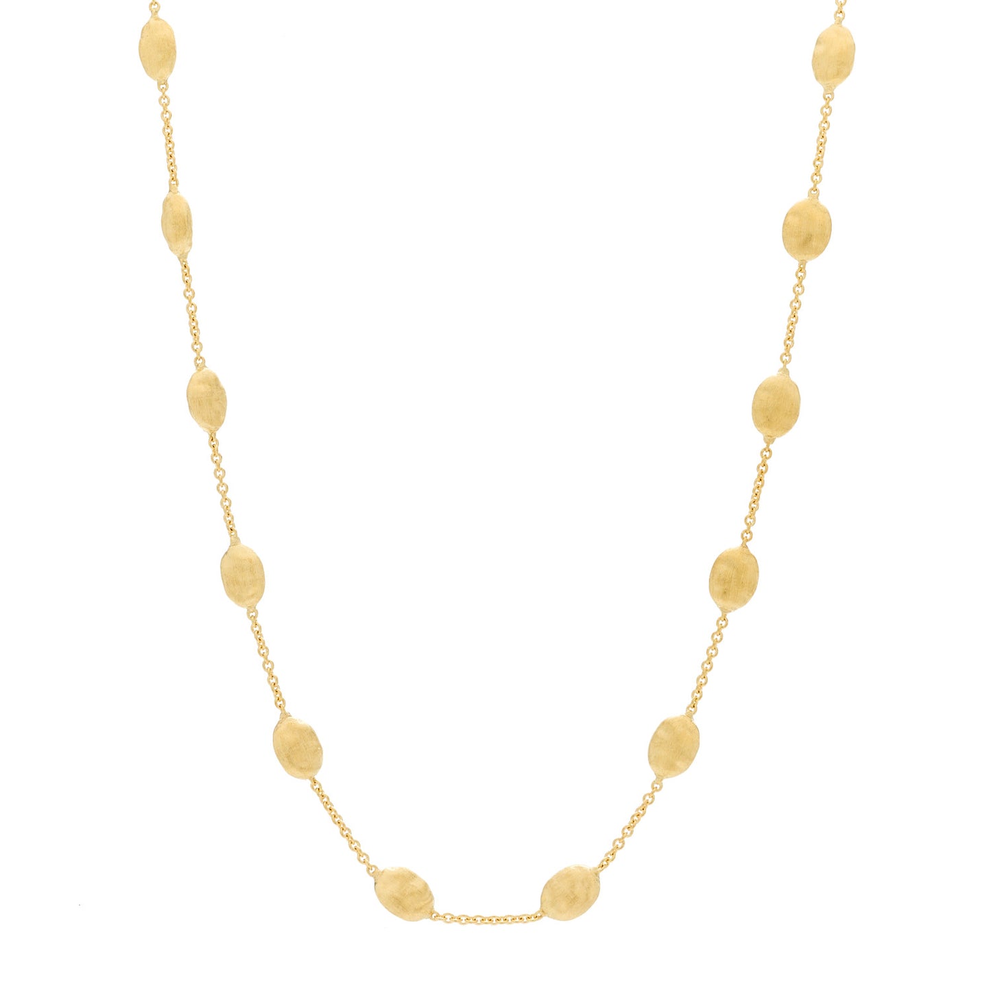 18K Yellow Gold Medium Siviglia Bead Short Necklace