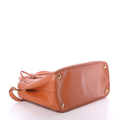 Prada Saffiano Small Galleria Double Zip Tote Papaya 5 of 10