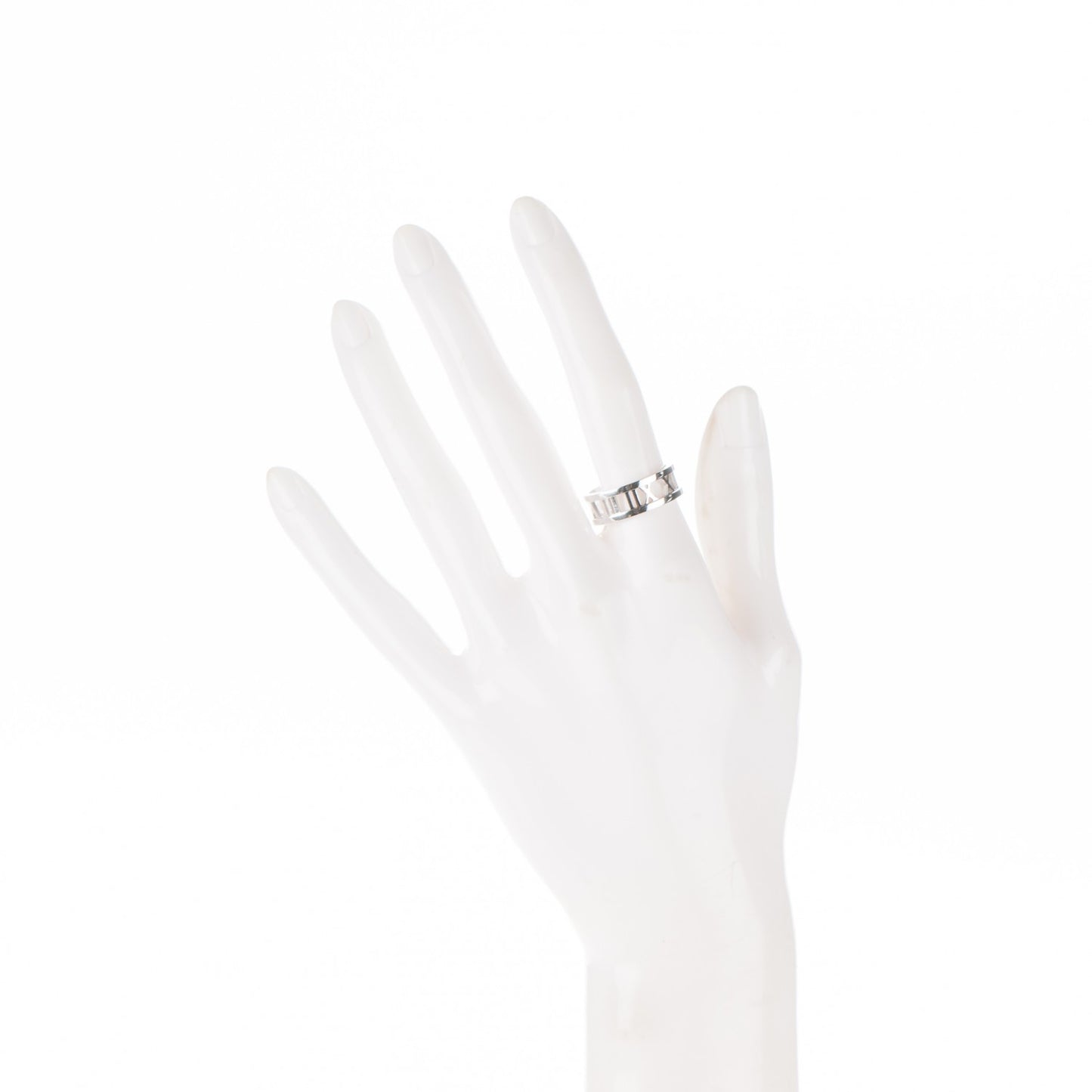 18K White Gold Atlas Open Ring 7.25