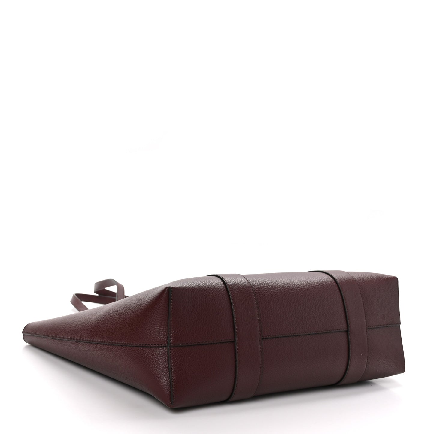 Small Classic Grain Bayswater Tote Burgundy Oxford Blue